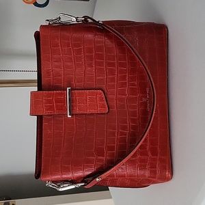 Red shoulder/handbag leather